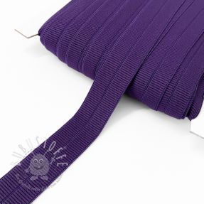 Elastisches Schrägband Polyamide matt 20 mm RIB purple