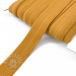 Elastisches Schrägband Polyamide matt 20 mm RIB cognac