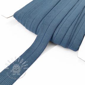 Elastisches Schrägband Polyamide matt 20 mm RIB jeans