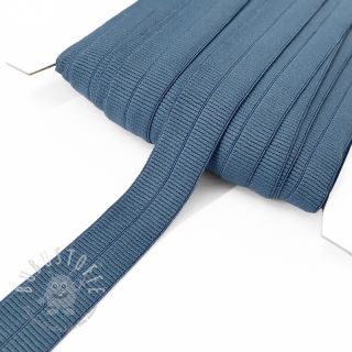 Elastisches Schrägband Polyamide matt 20 mm RIB jeans