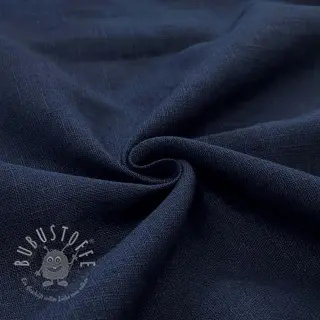 Leinenstoff gewaschen navy