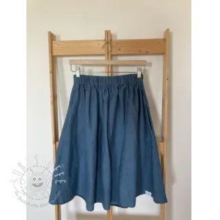 Leinenstoff gewaschen blue