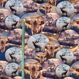 Sweatstoff Nordic cattle digital print