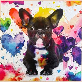 Kunstleder KARIA French Bulldog PANEL