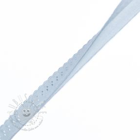Elastisches Schrägband Polyamide 12 mm LUXURY light blue