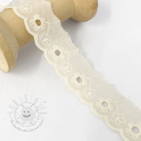 Spitzen Mini flower off white