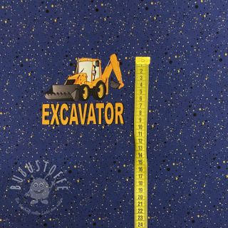 Sweatstoff Excavator PANEL digital print