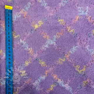 Kunstfell mit Tüll MULTI lilac