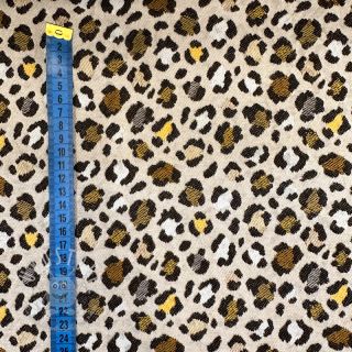 Dekostoff jacquard PUMA ALLOVER JAUNE