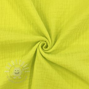 Double gauze/musselin neon yellow