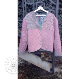 Leinenstoff gewaschen mauve