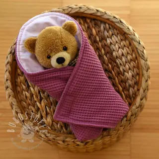 Waffelstoff mauve