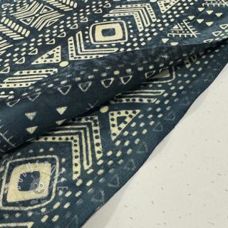 Baumwollstoff UNIQUE BATIK design K petrol