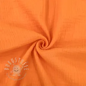 Double gauze/musselin NEON ORANGE ORGANIC