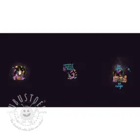 Sweatstoff Hocus pocus PANEL digital print 2.Klasse