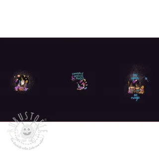 Sweatstoff Hocus pocus PANEL digital print 2.Klasse