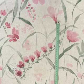 Dekostoff Linenlook Floral Iris fresia