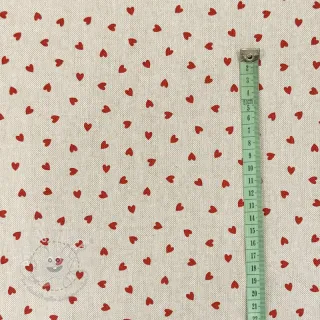 Dekostoff Linenlook Little love heart