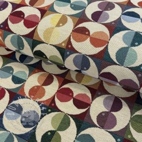 Dekostoff GOBELIN PREMIUM Graphic square circle