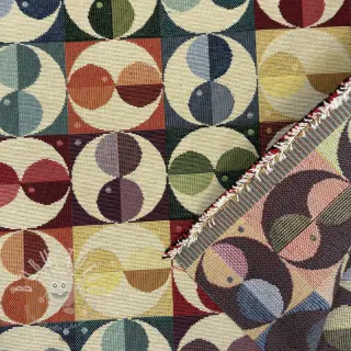 Dekostoff GOBELIN PREMIUM Graphic square circle