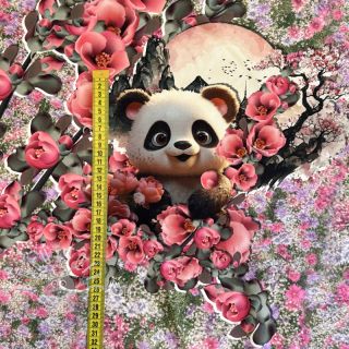 Jersey Sakura Panda PANEL digital print
