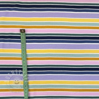 Jersey Patches and stripes multicolour green