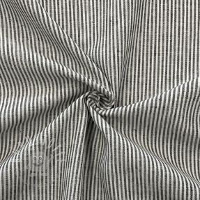 Leinen mit Baumwolle Lira medium stripe black