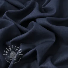 Leinenstoff gewaschen 170 g navy
