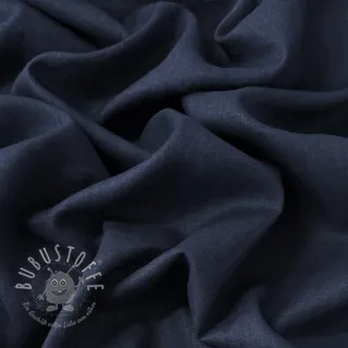 Leinenstoff gewaschen 170 g navy