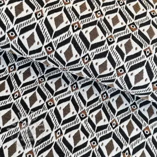 Dekostoff jacquard MOANA allover taupe