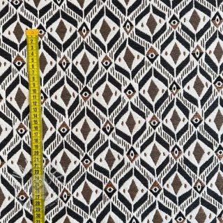 Dekostoff jacquard MOANA allover taupe