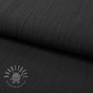 Viskosestoff leinen CRINCLE black