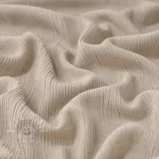 Viskosestoff leinen CRINCLE beige
