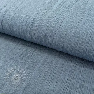 Viskosestoff leinen CRINCLE blue shadow