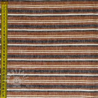 Leinenstoff YARN DYED Stripe rust