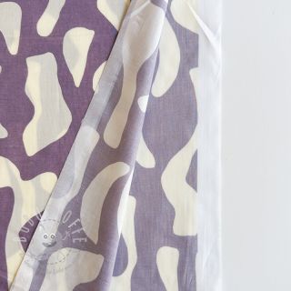 Baumwollstoff VOILE Abstract mauve