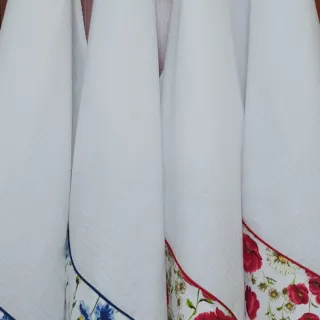 Waffelstoff white