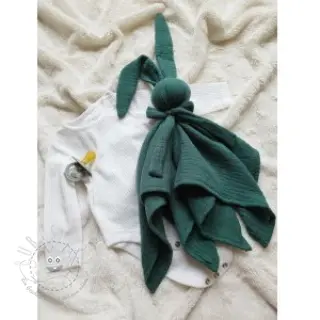 Double gauze/musselin old green