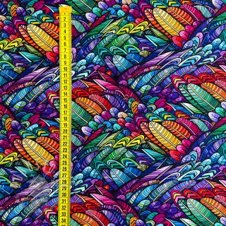 Viskosestoff RAYON POPLIN Colorful Patterns design B digital print