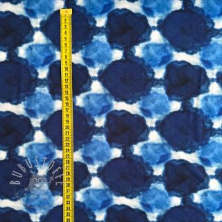 Jersey VISCOSE LYCRA HEAVY Indigo design B digital print