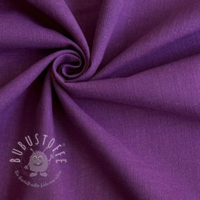 Baumwollstoff mit Leinen purple