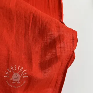 Baumwollstoff mit Leinen red