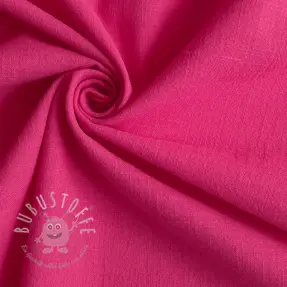Baumwollstoff mit Leinen fuchsia