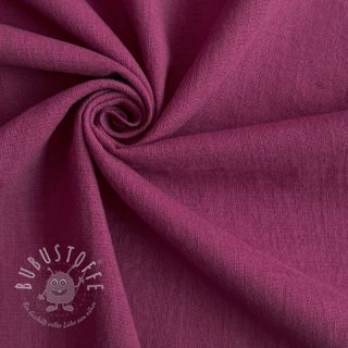 Baumwollstoff mit Leinen raspberry