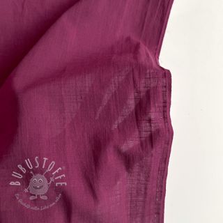 Baumwollstoff mit Leinen raspberry