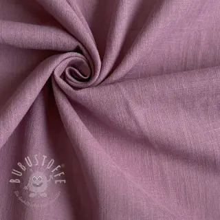 Baumwollstoff mit Leinen old pink