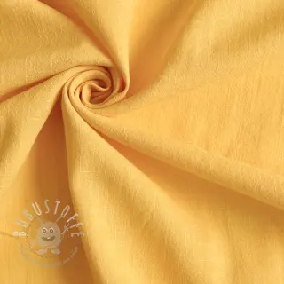 Baumwollstoff mit Leinen yellow