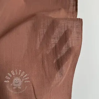 Baumwollstoff mit Leinen chestnut