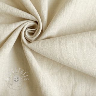 Baumwollstoff mit Leinen sand