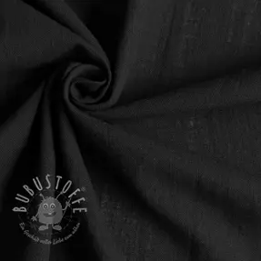 Baumwollstoff mit Leinen black